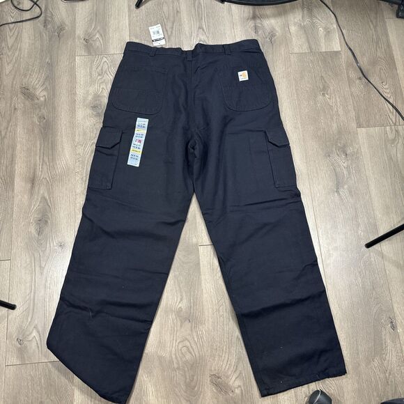 Carhartt FR Fire Resistant Canvas Cargo Pants Mens 42x32 FRB240-BLK NWT NEW - Picture 6 of 7